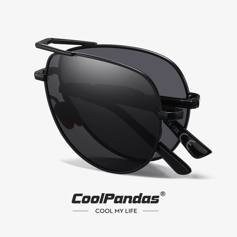 Sunglasses Aviator Polarized - CoolPandas Mode Opvouwbare Zonnebril Voor Mannen