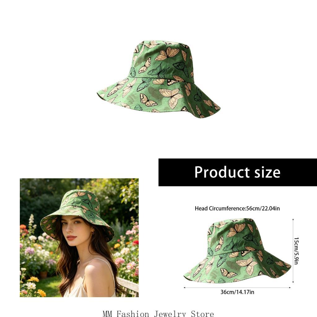 Packable Hat Nylon - Groen bedrukte vissershoed, vissershoed zacht polyester,
