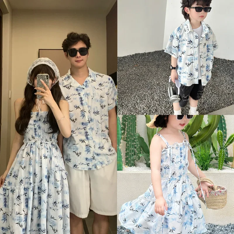 Resort Shirt Floral - Resort paar look ouders en kinderen