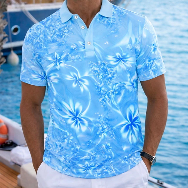 Resort Shirt Floral - 2026 Zomer Resort-stijl Groen Neon Bloemen