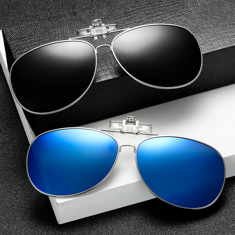 Sunglasses Aviator Polarized - Gepolariseerde Zonnebril Lens Clip Op Glazen
