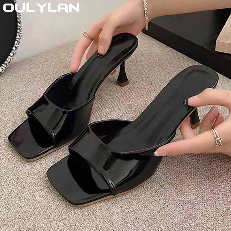 Casual Sandal Leather - Dames Zomer Damesslippers Lakleer Sandalen met