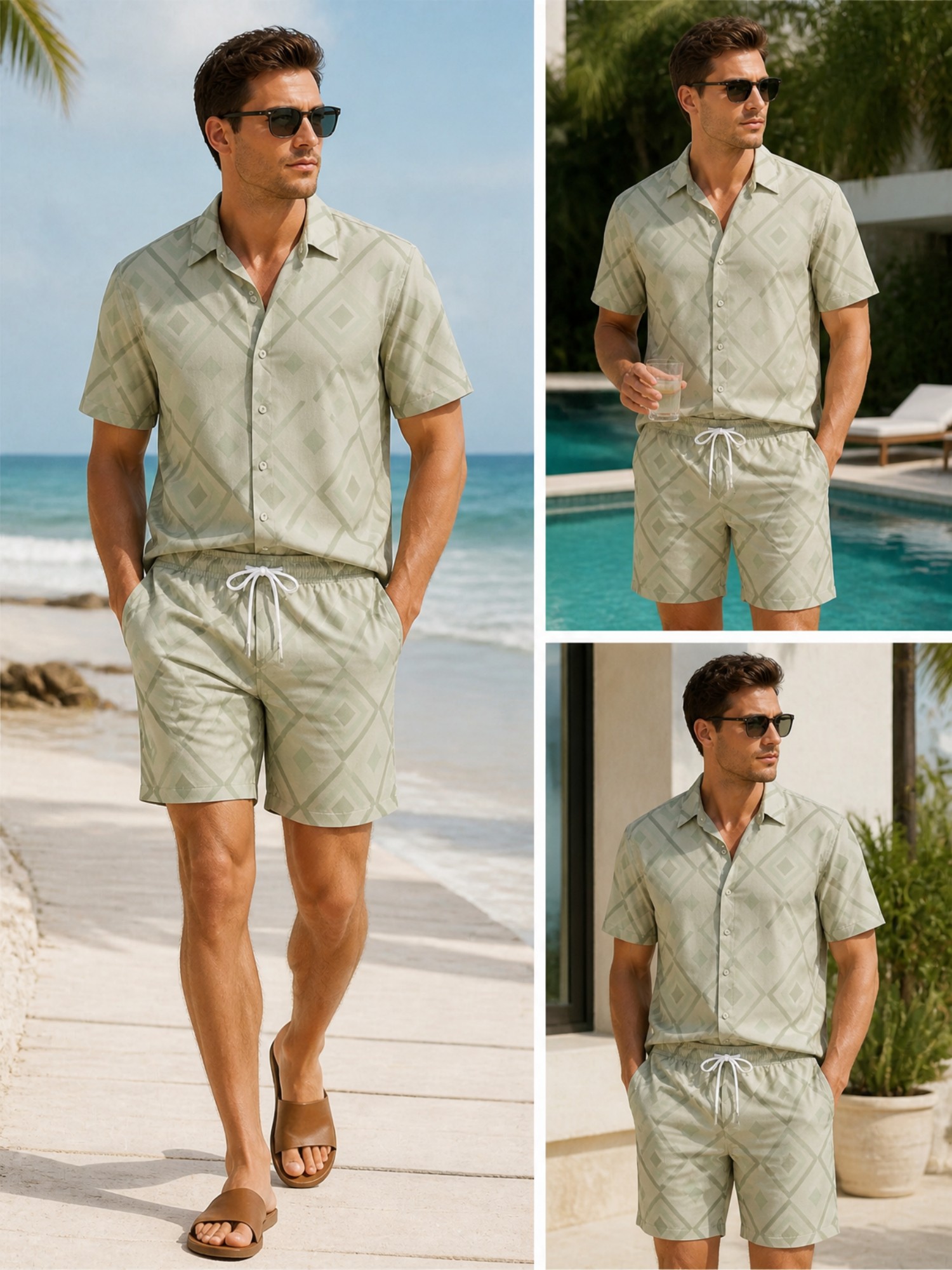 Heren bloemenhemd met korte mo - Resort Shirt Floral recensie en prijs