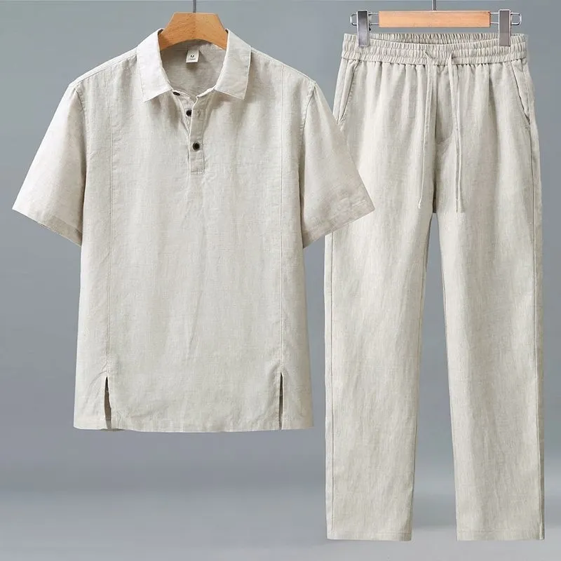 Heren Plus Size Zomer Linnen T - Short Linen Drawstring recensie en prijs
