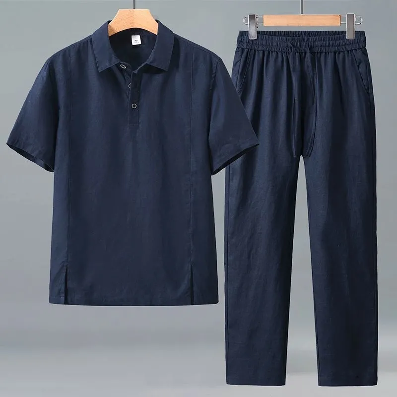 Heren Plus Size Zomer Linnen T - Short Linen Drawstring recensie en prijs