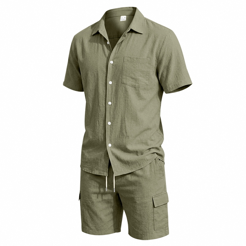 Heren zomer Amerikaans linnen  - Linen Shirt Breathable recensie en prijs