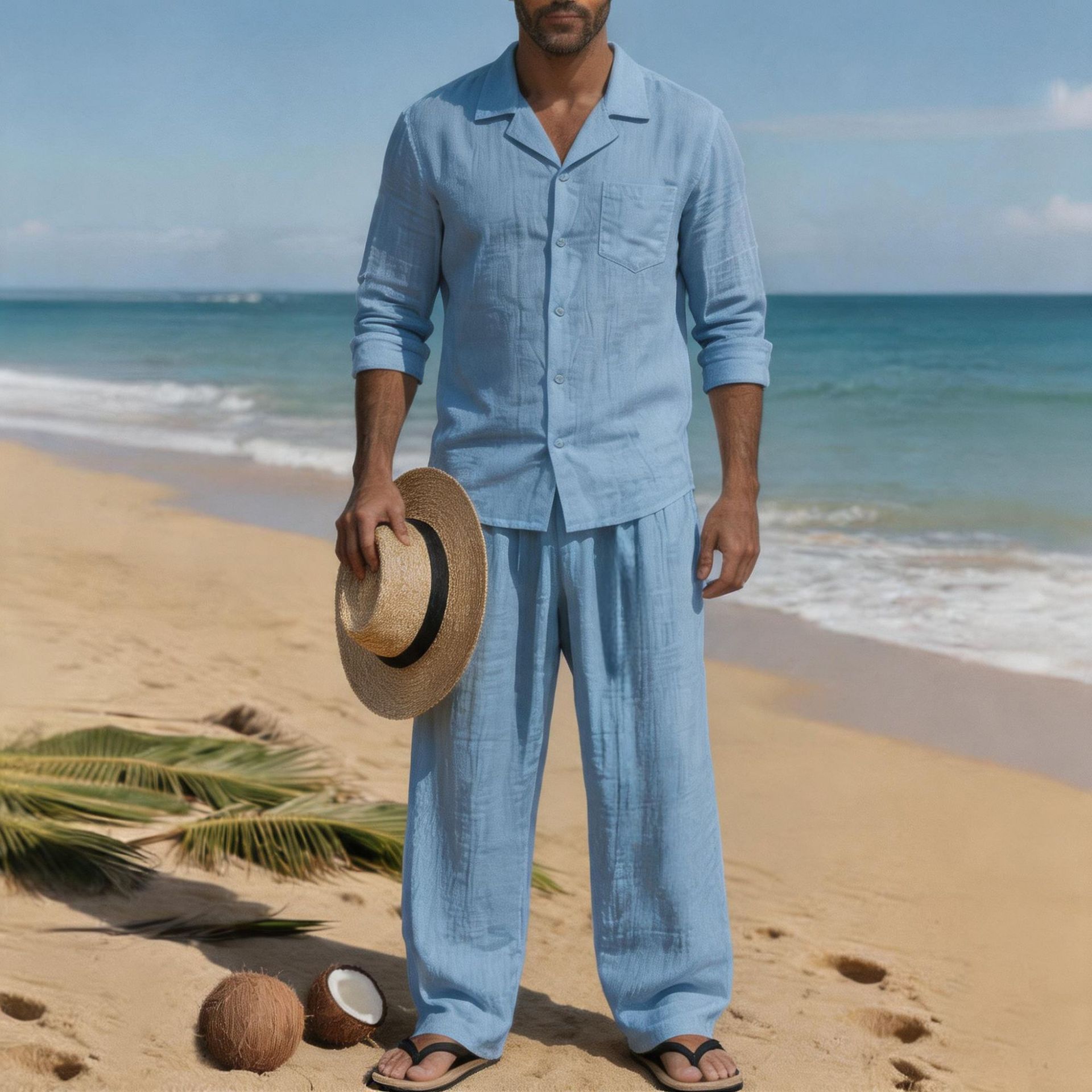 Linnen heren casual losse adem - Linen Shirt Breathable recensie en prijs